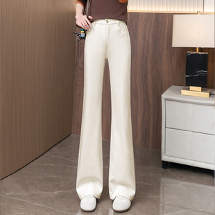 微喇裤修身牛仔裤显瘦喇叭裤高腰弹力时尚韩版马蹄裤子潮XRR26013