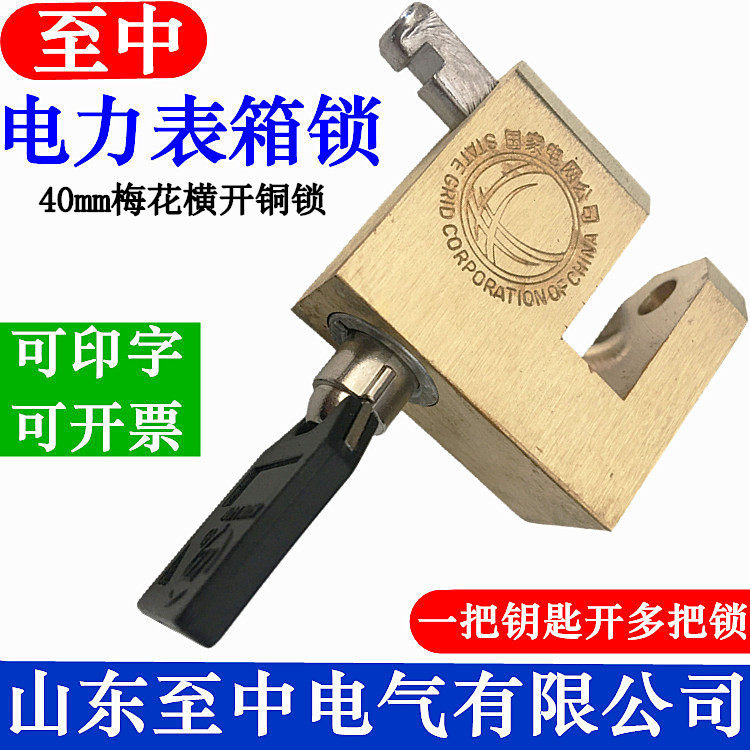40mm梅花防撬弹开锁 通开表挂锁/指纹挂锁
