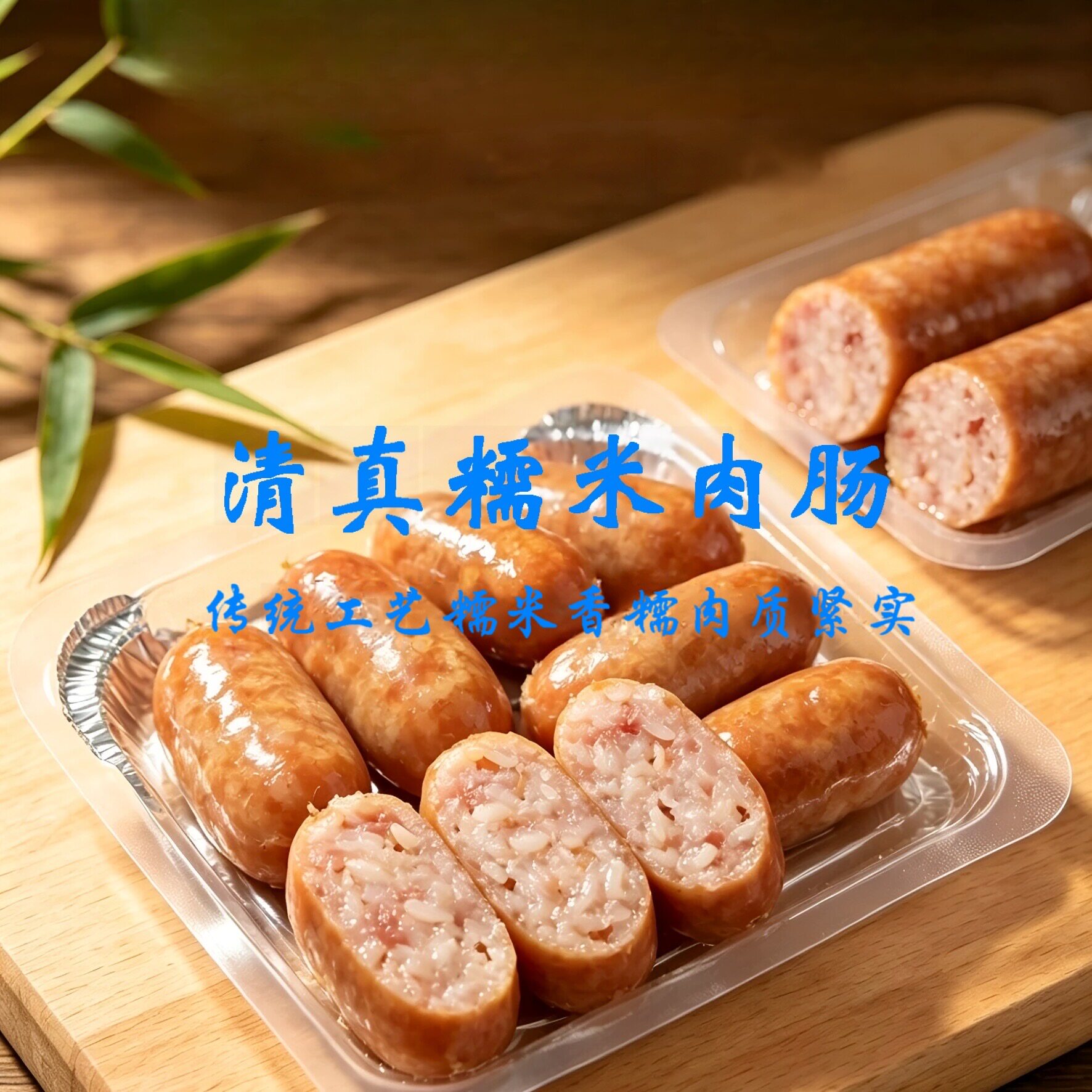 清真米肠糯米肉肠糯米肠散装食品冷冻保存包邮