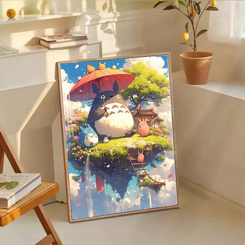 宫崎骏龙猫卡通动漫儿童钻石画