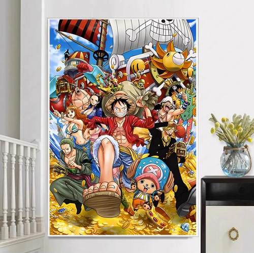 动漫海贼王2024新款diy钻石画