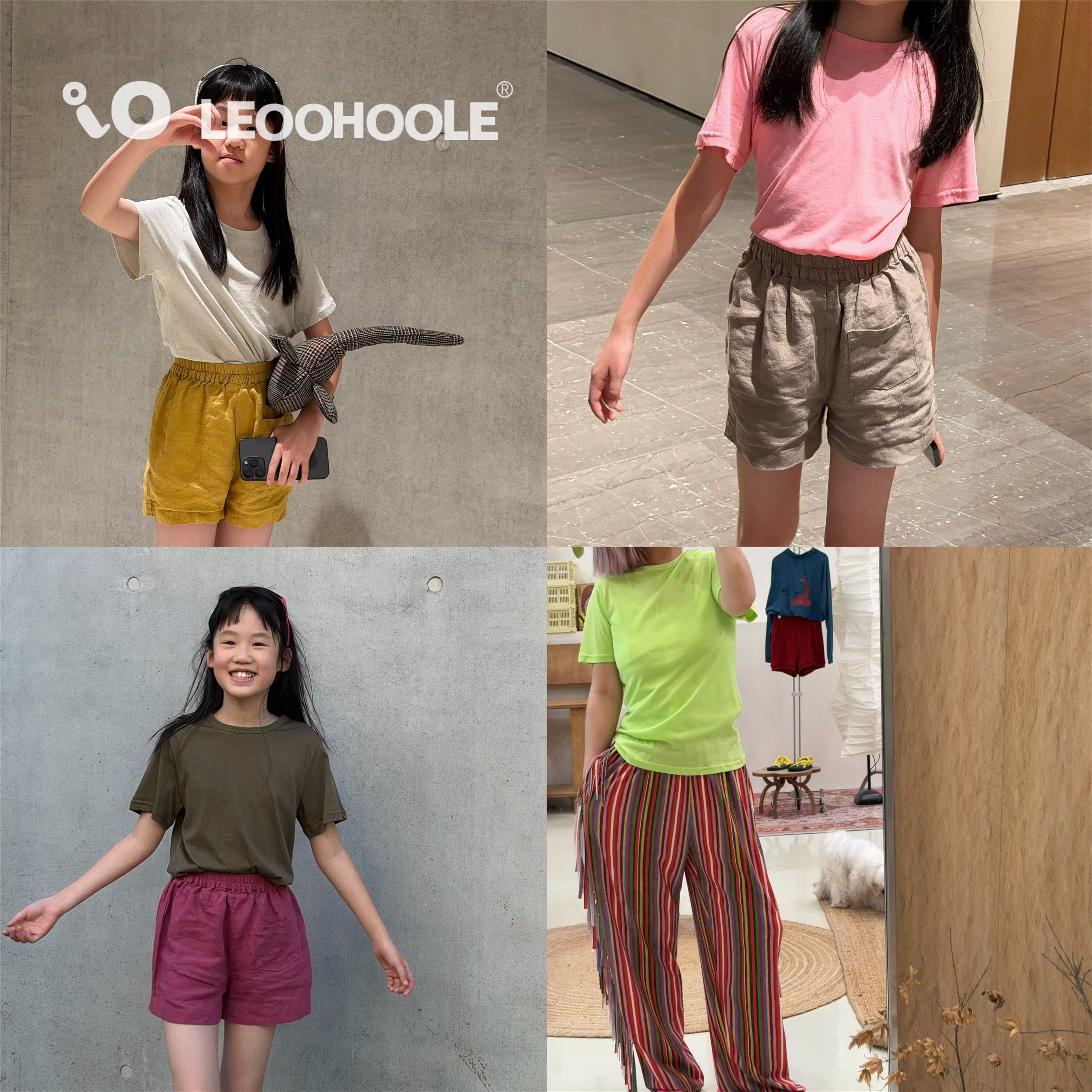 LEOOHOOLE | 哦哦乐 轻薄软糯超舒服基础纯色短袖T恤图片
