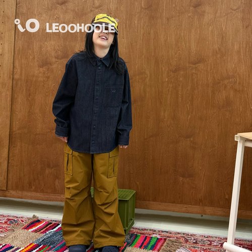 LEOOHOOLE | 哦哦乐 环保活性染高精刺绣牛仔衬衣 叠穿单穿都可