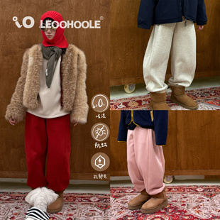 LEOOHOOLE | 哦哦乐 抗静电加绒束脚口运动裤