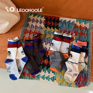 LEOOHOOLE | 哦哦乐 日式卡通企鹅秋冬儿童中筒袜