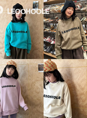 LEOOHOOLE | 哦哦乐 自发热5A抗菌一体绒字母印花卫衣