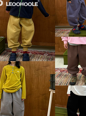 LEOOHOOLE | 哦哦乐5A抗菌远红外加绒抗静电2025冬上学神裤运动裤