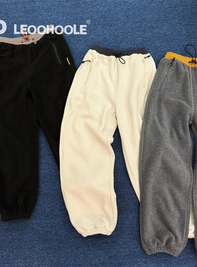 LEOOHOOLE | 哦哦乐上学穿加厚摇粒绒抗静电保暖抽绳运动裤哈伦裤