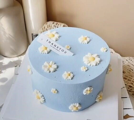 网红小清新翻糖巧克力小花雏菊蛋糕装饰可食用太阳花生日甜品台配