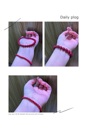 天然高品质全透晶体砂4-6-8毫米圆珠男女手链晶体砂单珠