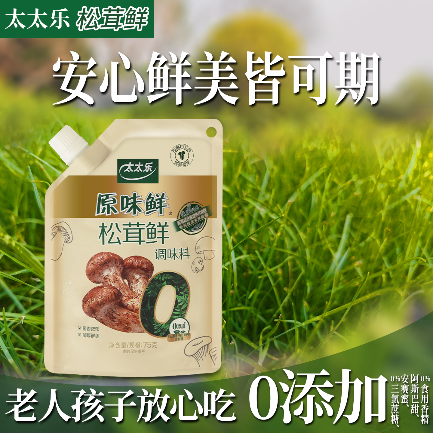 太太乐原味鲜松茸鲜替代鸡精味精