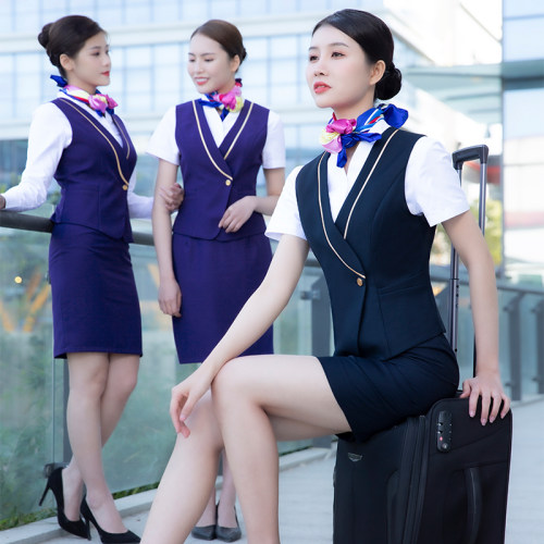 养生馆物业会所私房菜空姐制服