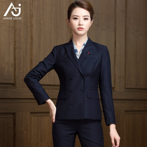 空姐马甲套裙足浴金店秋季制服