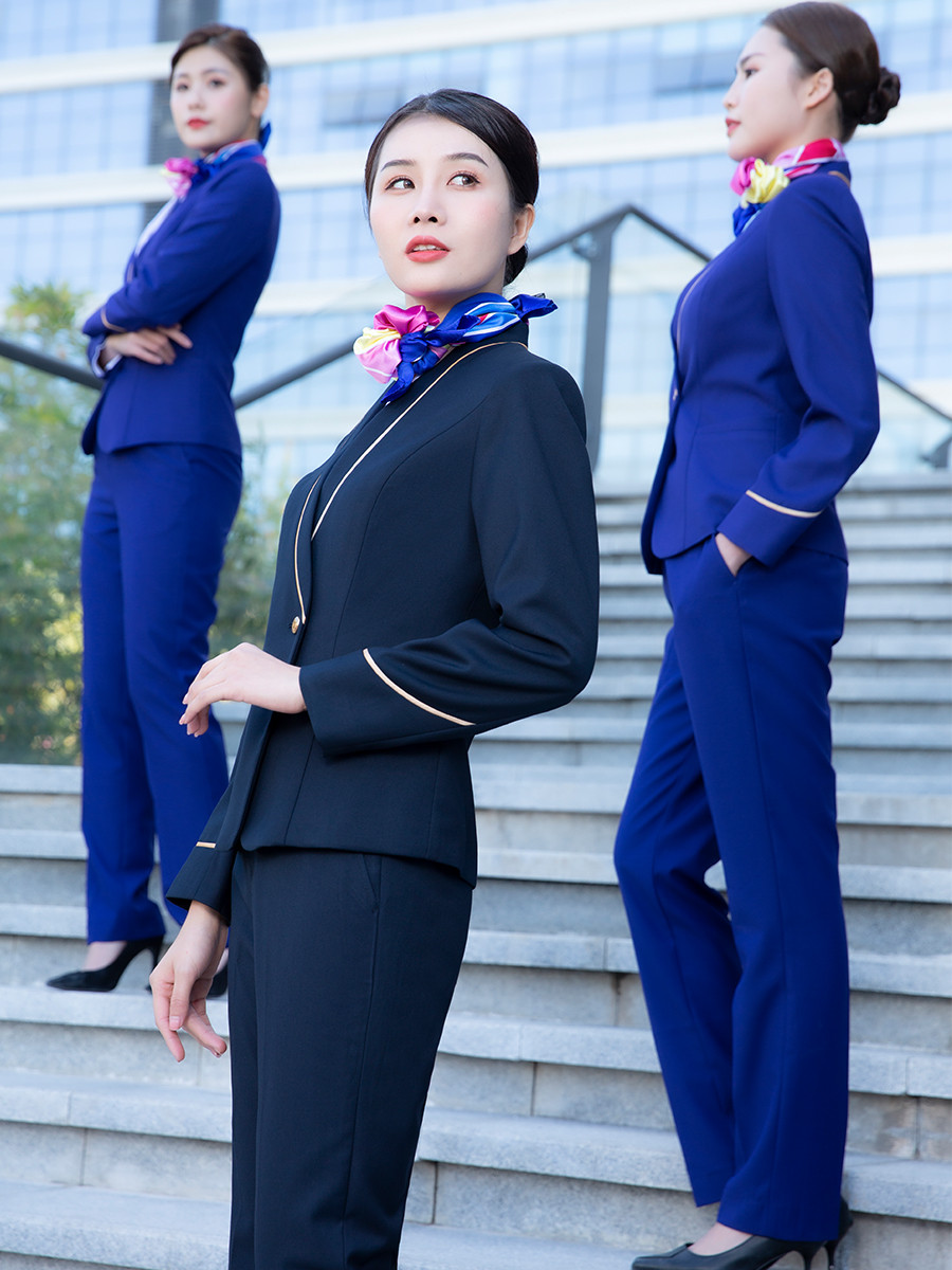 南航空姐制服女职业套装高端气质服务G员餐饮物业营销售楼处工作