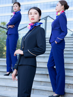 南航空姐制服女职业套装高端气质服务G员餐饮物业营销售楼处工作