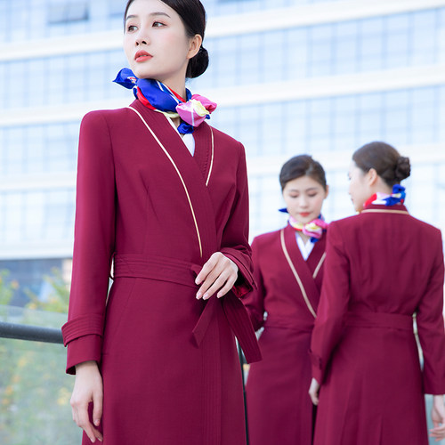 南航空姐制服女风衣职业装外套高