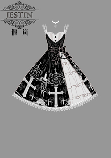 【偃岚lolita】未取命小裙子哥特lolita洋装连衣裙意向金