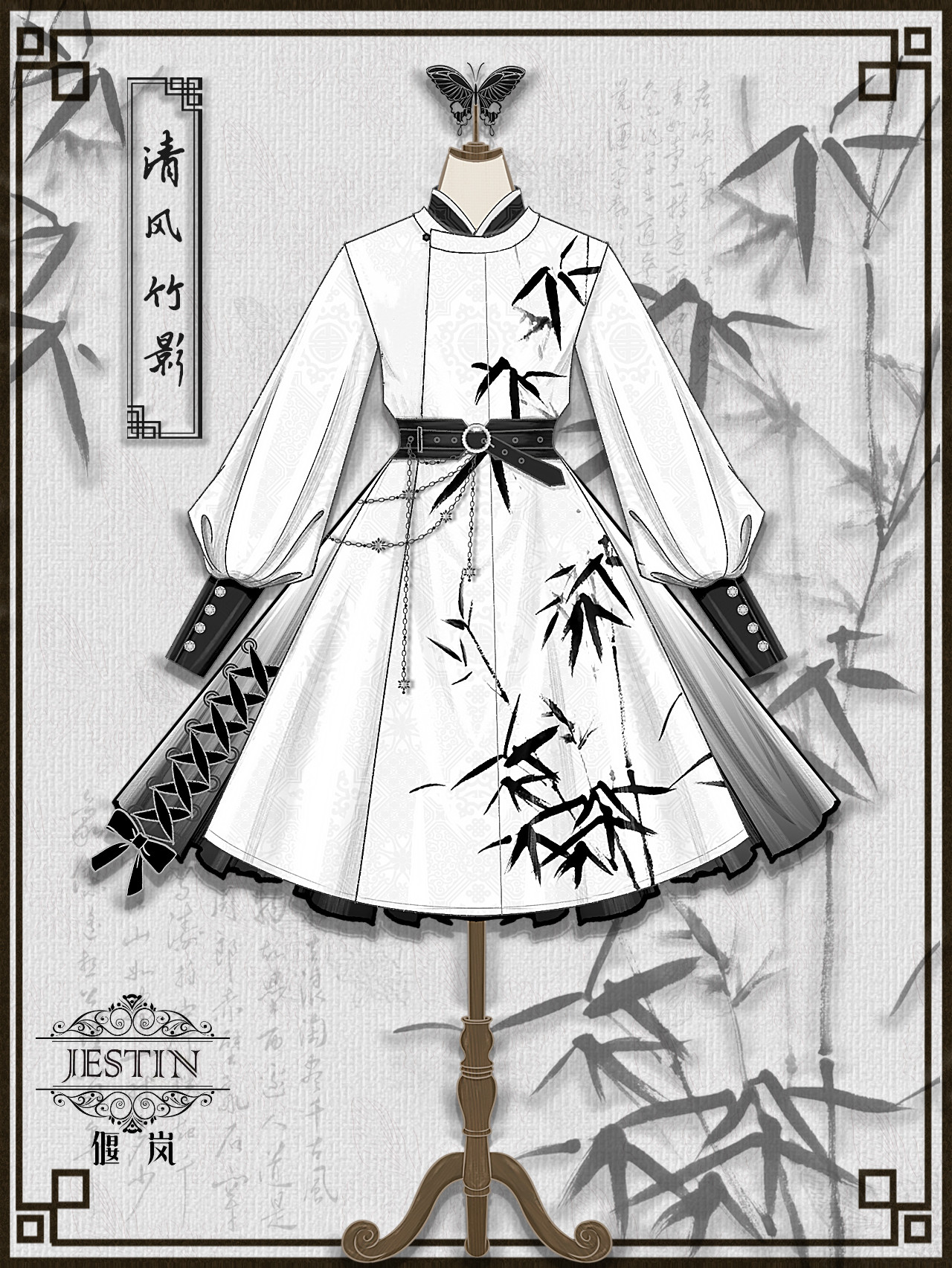 【偃岚lolita】清风竹影中lolita洛丽塔配