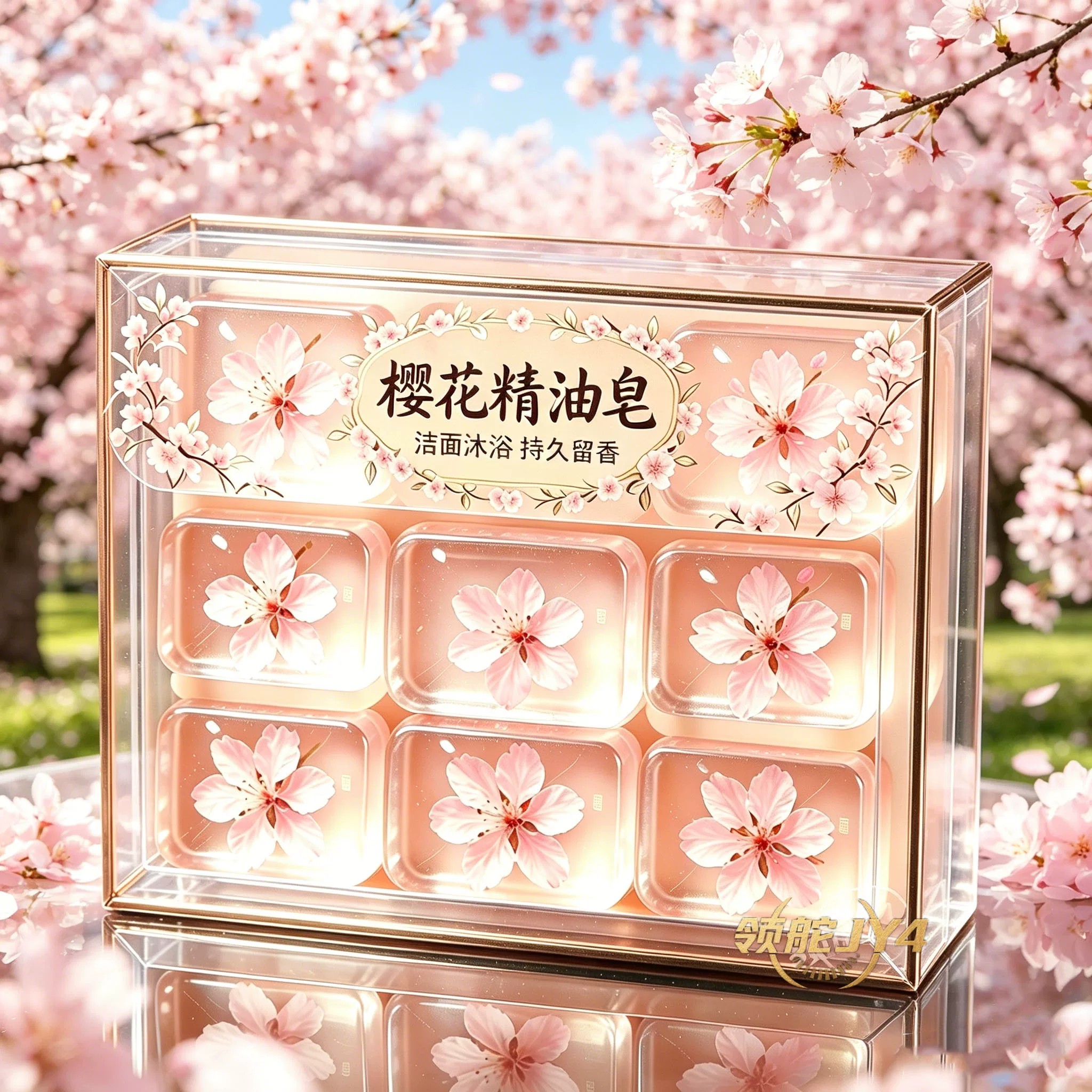 樱花香皂深洁嫩肤沐浴礼盒