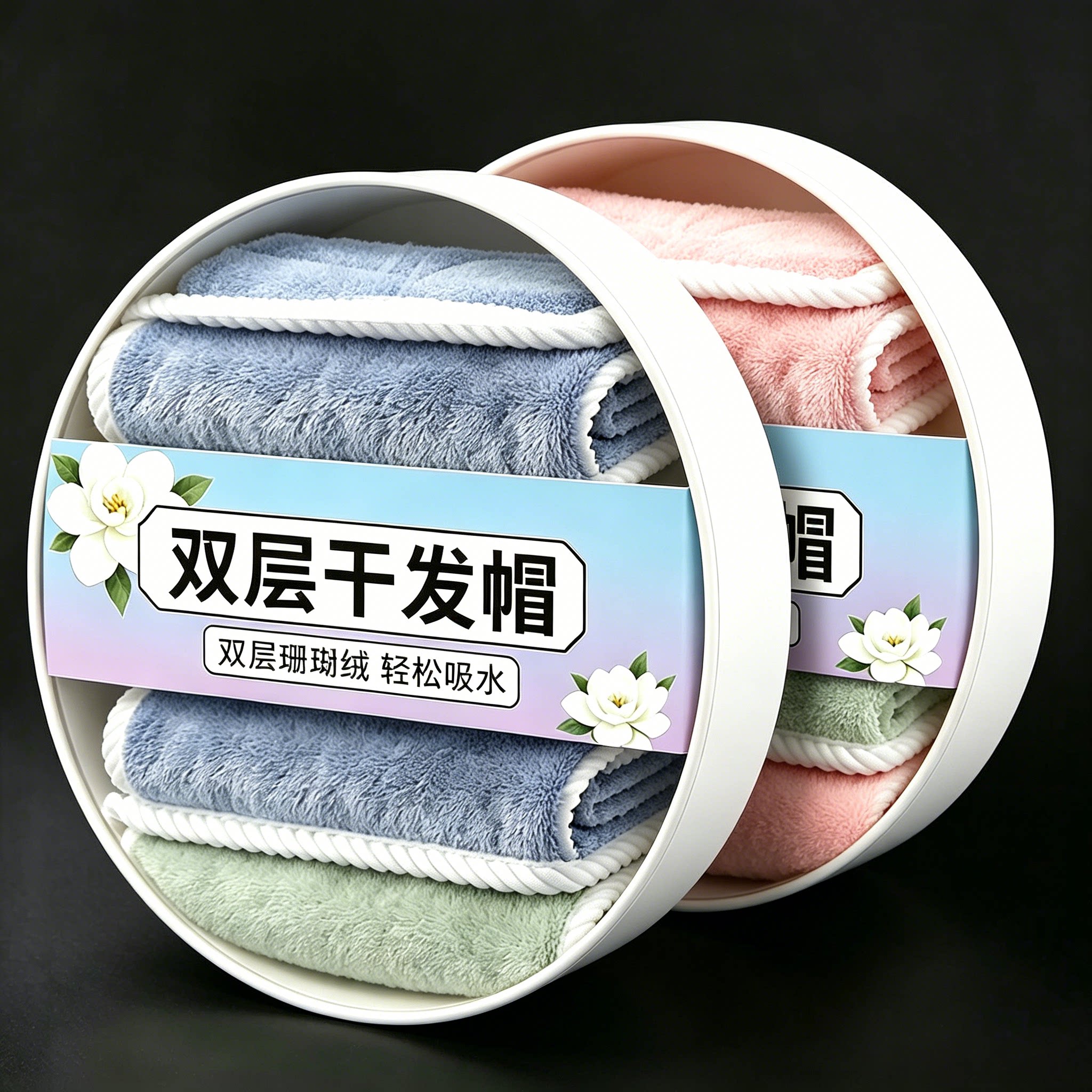 超强吸水珊瑚绒加厚干发帽