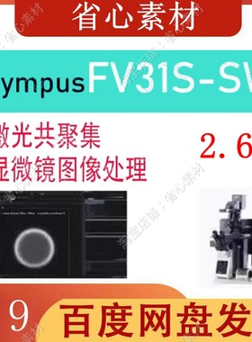 Olympus FV31S-SW Viewer 激光共聚集显微镜图像处理软件安装 2.6