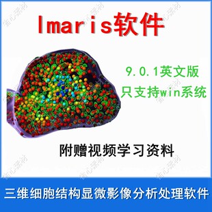细胞结构显微影像分析软件 Imaris 9.01 全功能 送精品教程视频