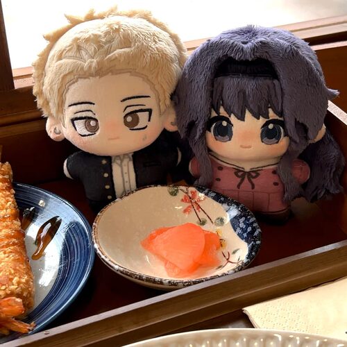 日漫薰香花朵凛然绽放同人周边凜太郎和栗薰子10cm努努可爱公仔