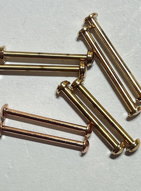 皮表带连接螺丝杆玫瑰金原装罗西尼5762凹形接头表轴6762表栓6760