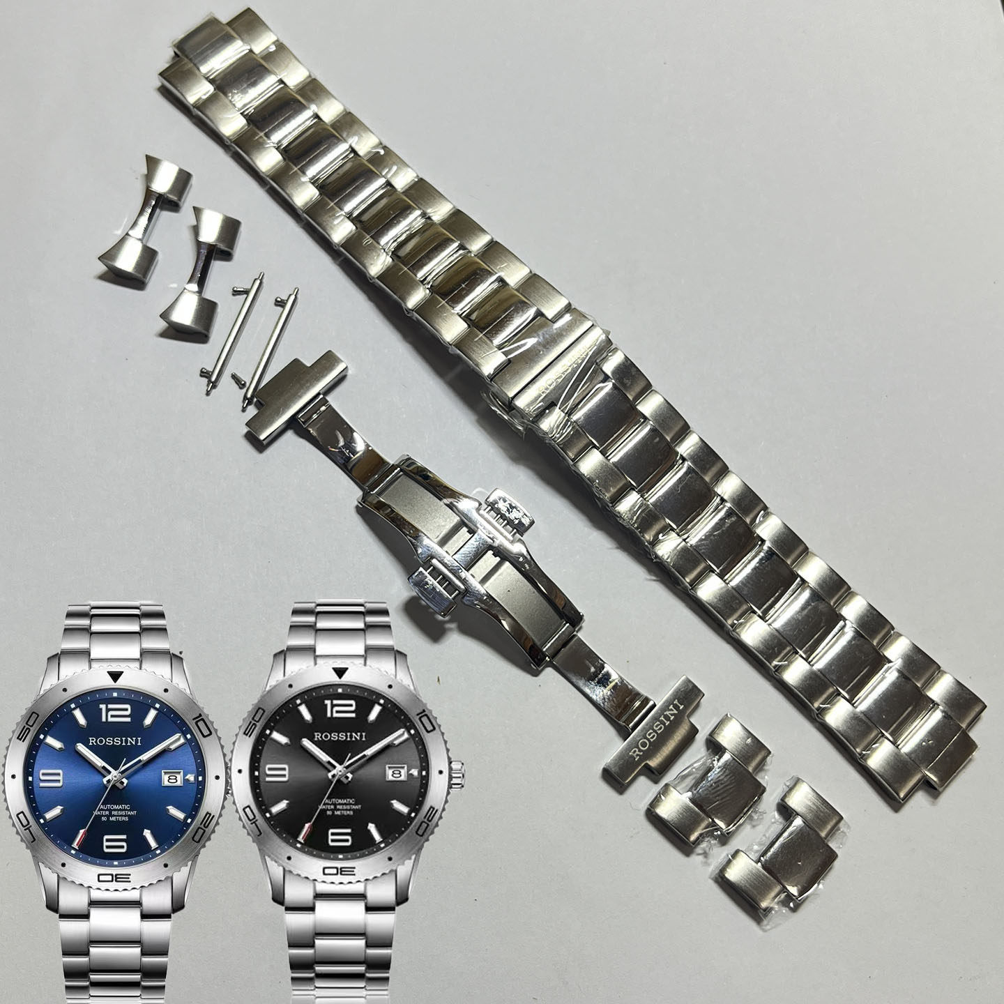 罗西尼原装钢带519949表带节加长