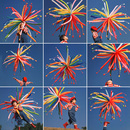 儿童户外多巴胺长条气球毕业拍照道具六一节生日布置场景男孩女孩