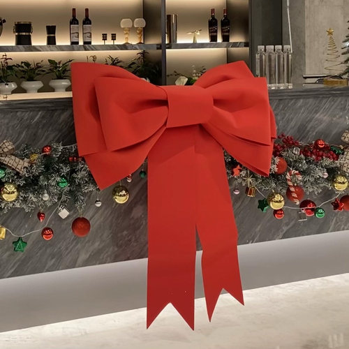 圣诞节前台大蝴蝶结装饰挂件