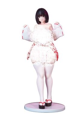 二次元美少女 原画 KK胖巫女 站姿 机箱桌面 摆件 模型 盒装手办
