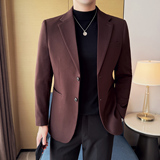 莱赛尔羊毛西服时尚休闲西装外套男士韩版修身高定西装DX72-P168，男装西服套装，星座1606-1