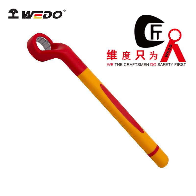 WEDO 维度绝缘注塑单头高颈梅花扳手耐压1000V电工专用梅花扳手