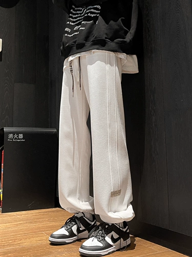 Весенние летние штаны для школьников, трендовые джинсы с начесом, повседневные брюки, оверсайз