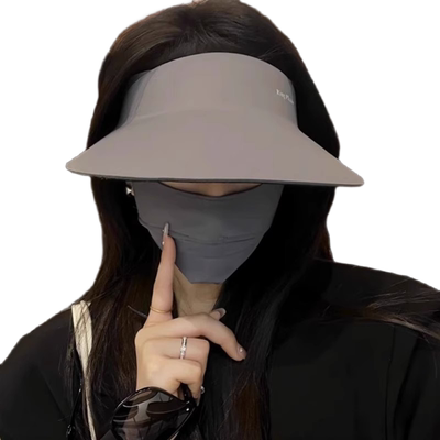 无痕一体防晒帽女防紫外线