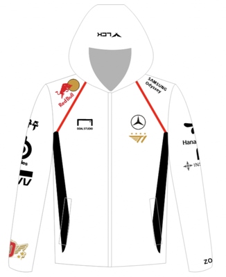 2024T1战队世界赛白色风衣夹克Faker同款出征服SKT队服四星新队服