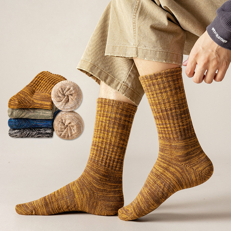 羊毛袜子男冬季保暖加厚防寒长筒复古灰色高筒男生冬天中筒袜长款,女士内衣/男士内衣/家居服,长筒袜,淘宝优惠券,粉丝福利购,淘宝优惠卷