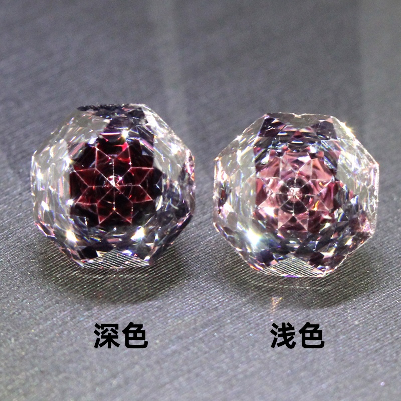 褐碧玺裸石夹心玫瑰切工棕色