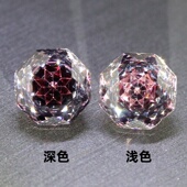 褐碧玺裸石夹心玫瑰切工棕色水晶烟晶戒指项链耳饰定制首饰品个性