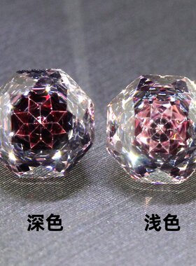褐碧玺裸石夹心玫瑰切工棕色