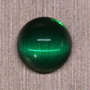 光面圆形素面平底祖母绿裸石戒面彩宝戒指吊坠镶嵌沃顿绿宝石克拉