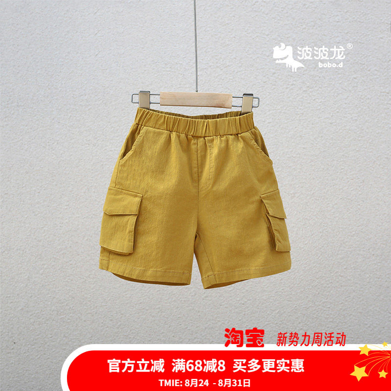 波波龙短裤棉弹短裤工装口袋图片