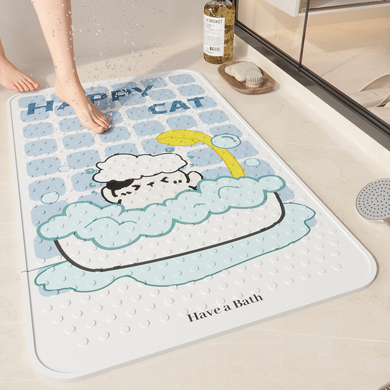 卡通可爱洗澡防滑垫浴室吸盘脚垫家用创意卫生间防水垫安全洗澡垫