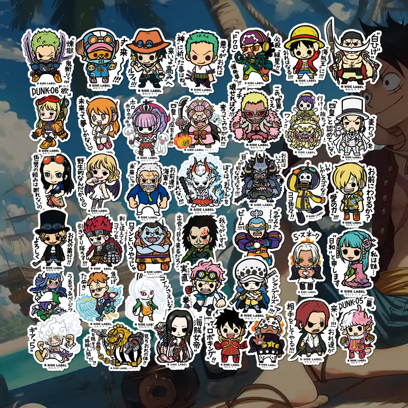 独家新品首发航海王最新人物贴纸