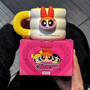 正版飞天小女警生日礼物女生马克杯送闺蜜创意礼品实用办公室杯子