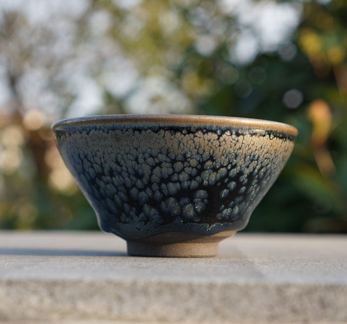 正宗建盏名家王东凯难得精品浮萍油滴中式日式茶器茶具茶杯全包邮