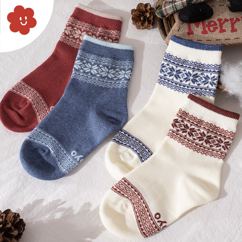 soyo舍予良仓复古中筒袜儿童袜子