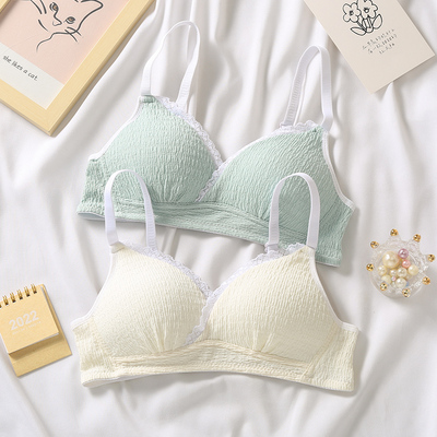 内衣女小胸聚拢无钢圈薄款显胸小