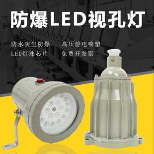 LED防爆视孔灯反应釜视镜灯观察探照灯低压36v12v矿用220v内视灯